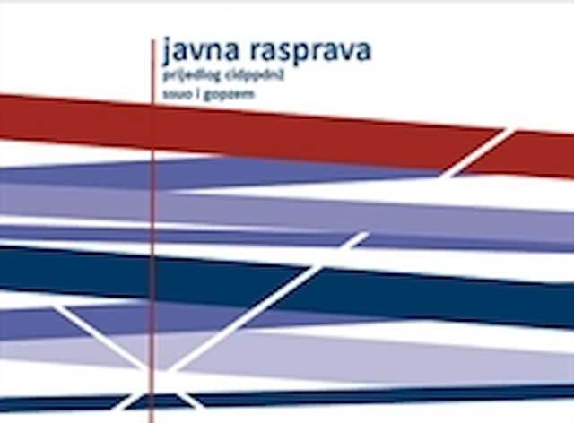 Javna rasprava o Prijedlogu CIDPPDNŽ